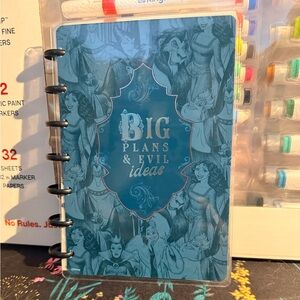 happy planner mini notebook Disney villains NEW